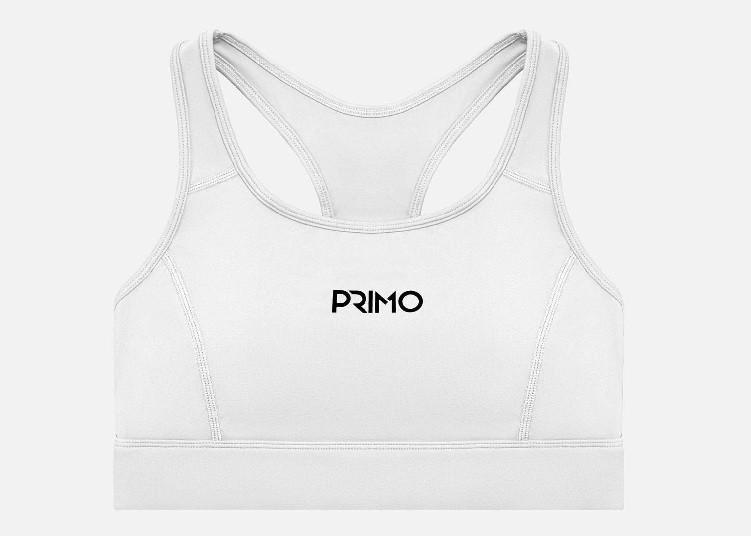 Primo Fight Wear Official Athleisure Training Sports Bra Air Sports Bra - White