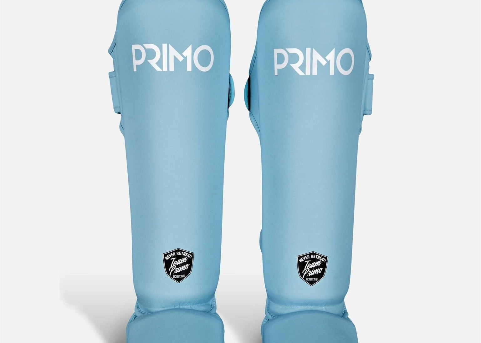 Primo Fight Wear Official Boxing & Martial Arts Protective Gear Classic Muay Thai Shinguard - Arctic Blue