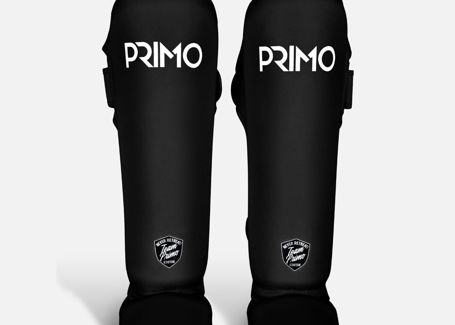 Primo Fight Wear Official Boxing & Martial Arts Protective Gear Classic Muay Thai Shinguard - Black