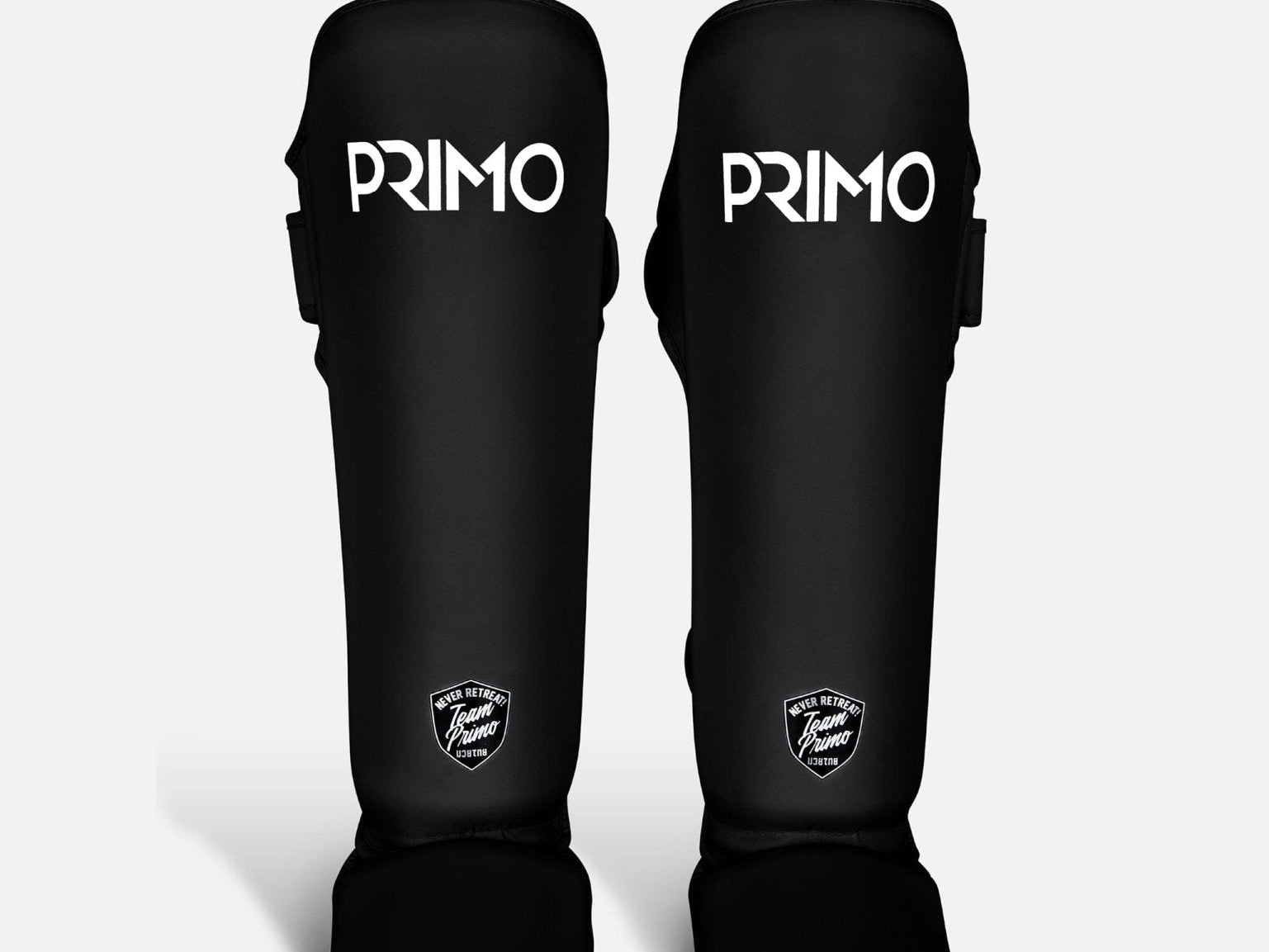 Primo Fight Wear Official Boxing & Martial Arts Protective Gear Classic Muay Thai Shinguard - Black