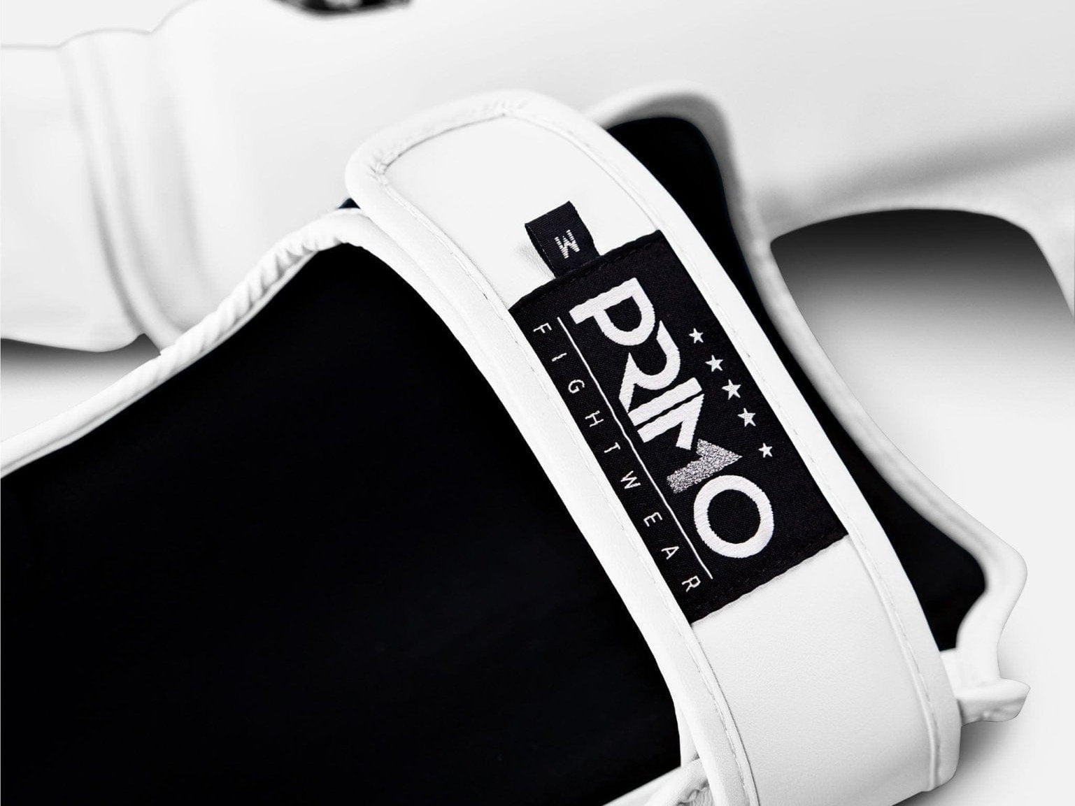 Primo Fight Wear Official Boxing & Martial Arts Protective Gear Classic Muay Thai Shinguard - White