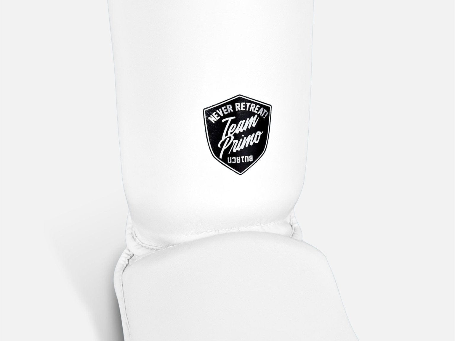 Primo Fight Wear Official Boxing & Martial Arts Protective Gear Classic Muay Thai Shinguard - White