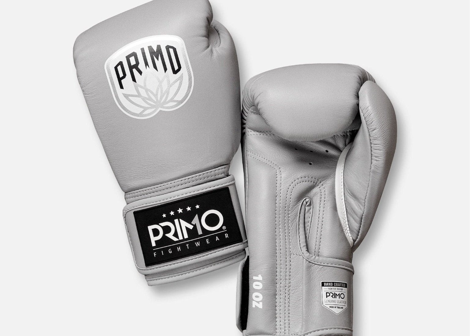 Primo Fight Wear Official Boxing Gloves Emblem 2.0 Boxing Gloves -  Mercury Grey