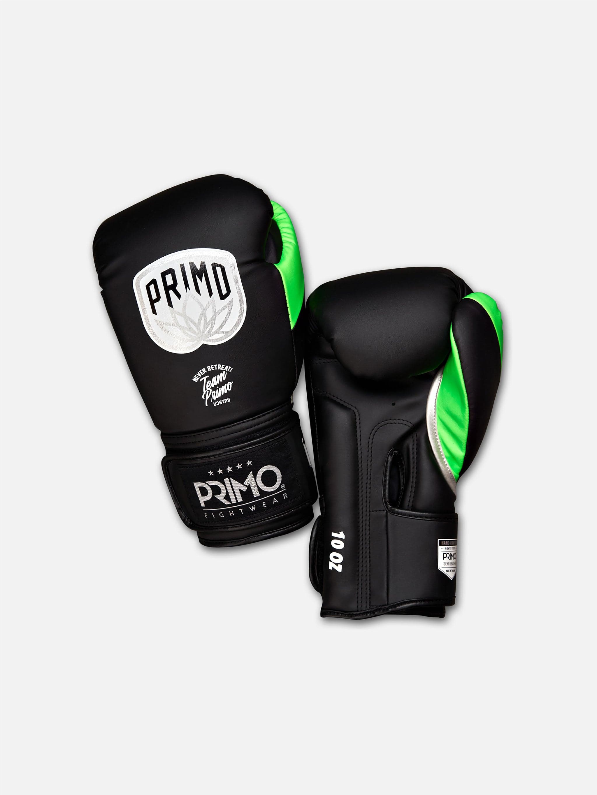 Emblem 2.0 Mint Semi Leather Boxing Gloves Primo Fightwear UK