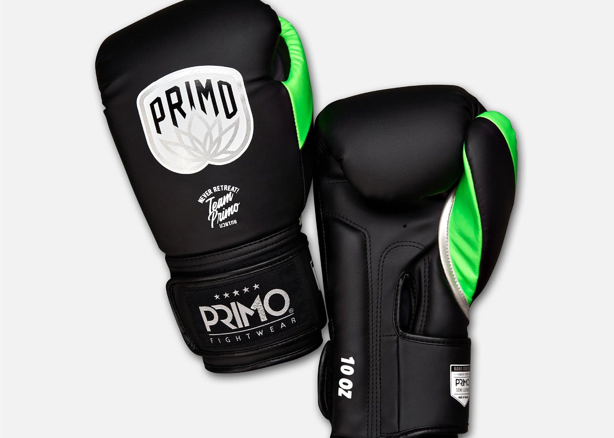 Primo Fight Wear Official Boxing Gloves Emblem 2.0 Semi Leather Boxing Gloves - Mint