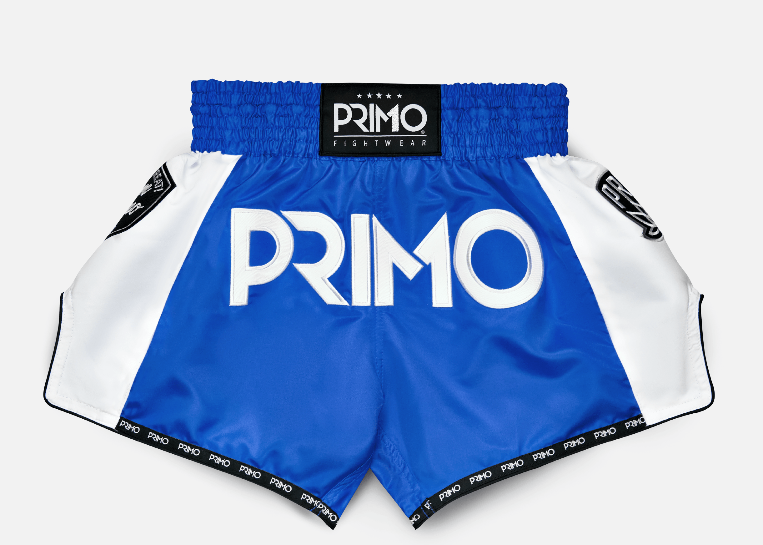 Primo Fight Wear Official Muay Thai Shorts Muay Thai Shorts - Free Flow Series - Stadium Classic Blue