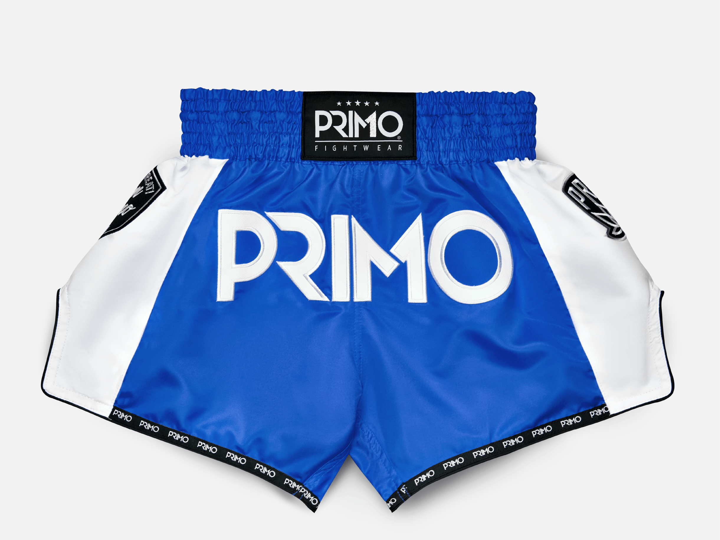 Primo Fight Wear Official Muay Thai Shorts Muay Thai Shorts - Free Flow Series - Stadium Classic Blue