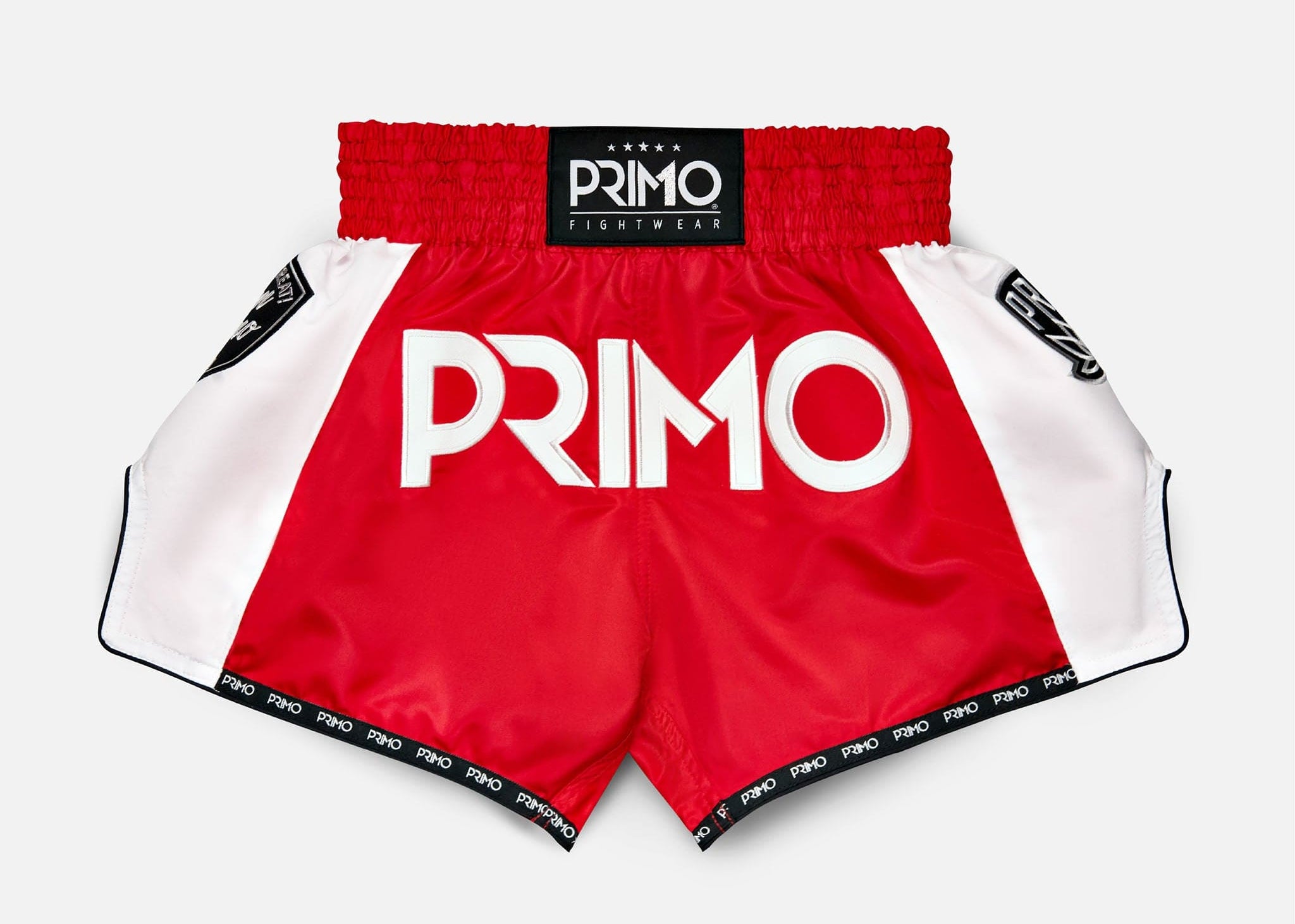 Primo Fight Wear Official Muay Thai Shorts Muay Thai Shorts - Free Flow Series - Stadium Classic Red