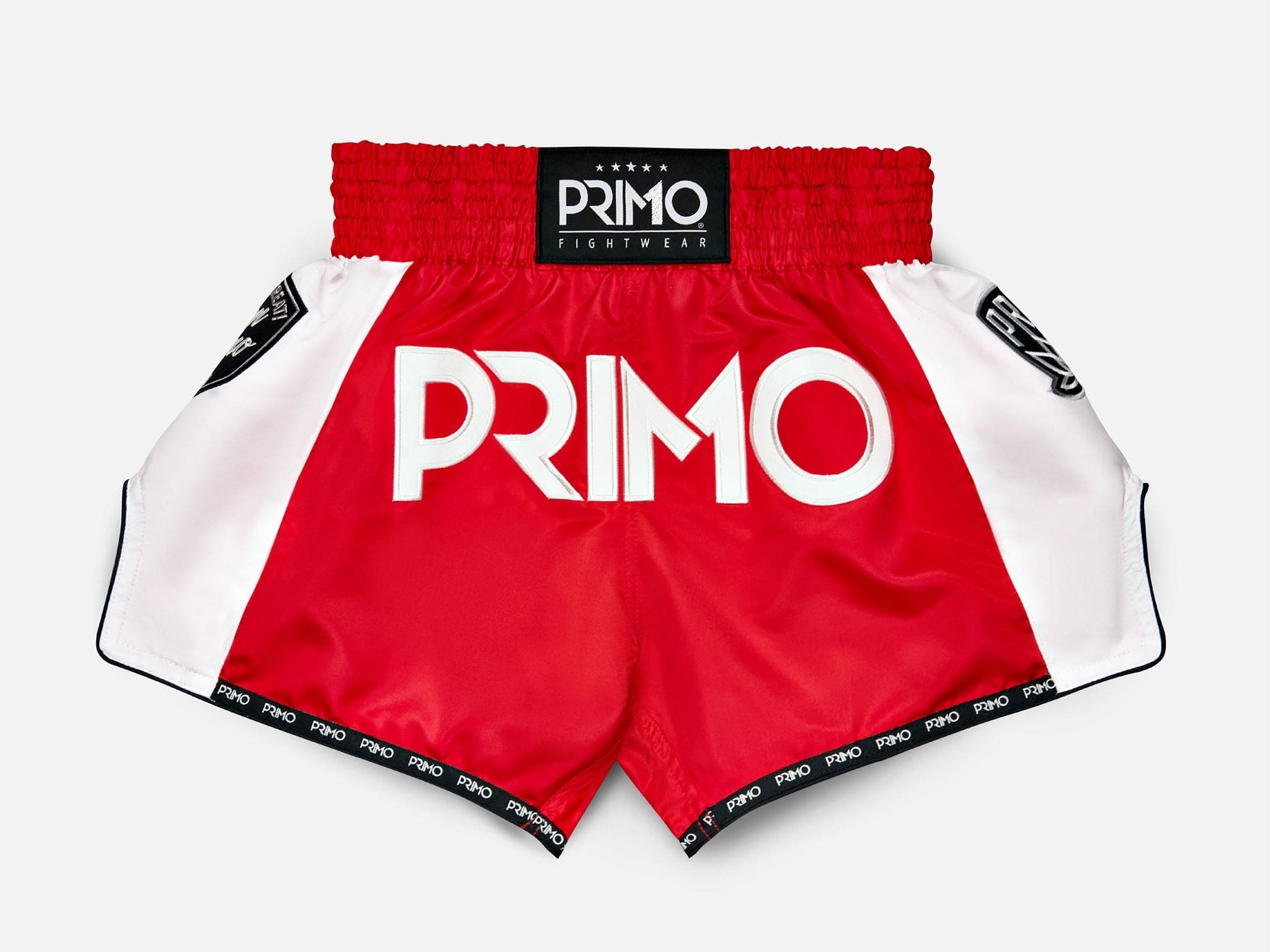 Primo Fight Wear Official Muay Thai Shorts Muay Thai Shorts - Free Flow Series - Stadium Classic Red