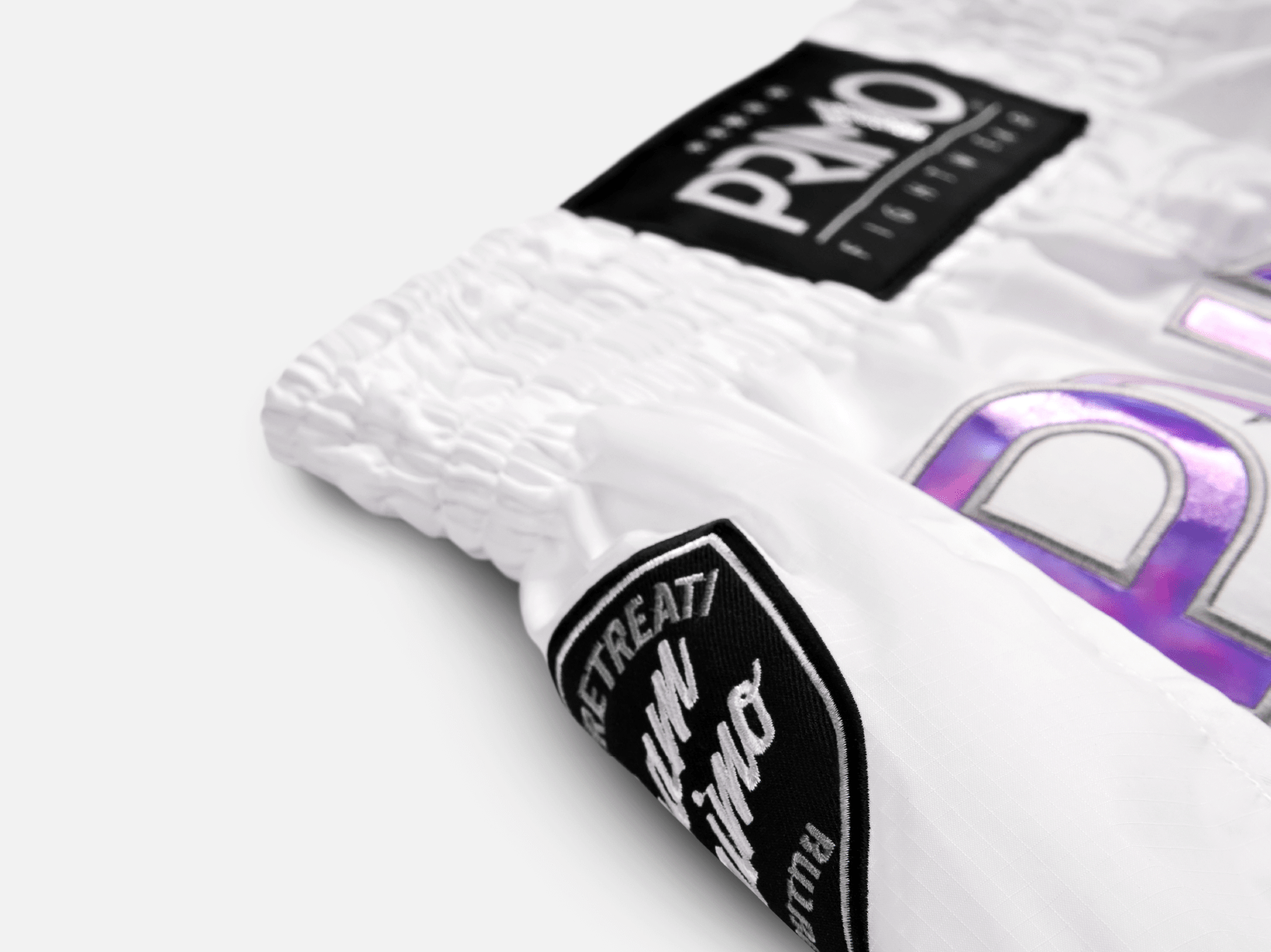 Primo Fight Wear Official Muay Thai Shorts Muay Thai Shorts - Hologram Series - Purple Haze