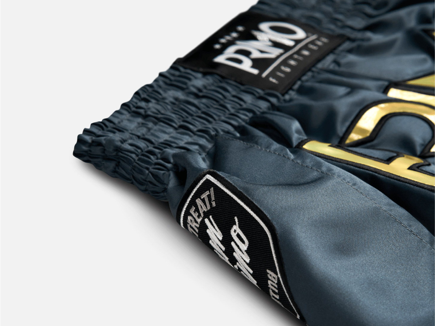 Primo Fight Wear Official Muay Thai Shorts Muay Thai Shorts - Hologram Series - Valor Grey