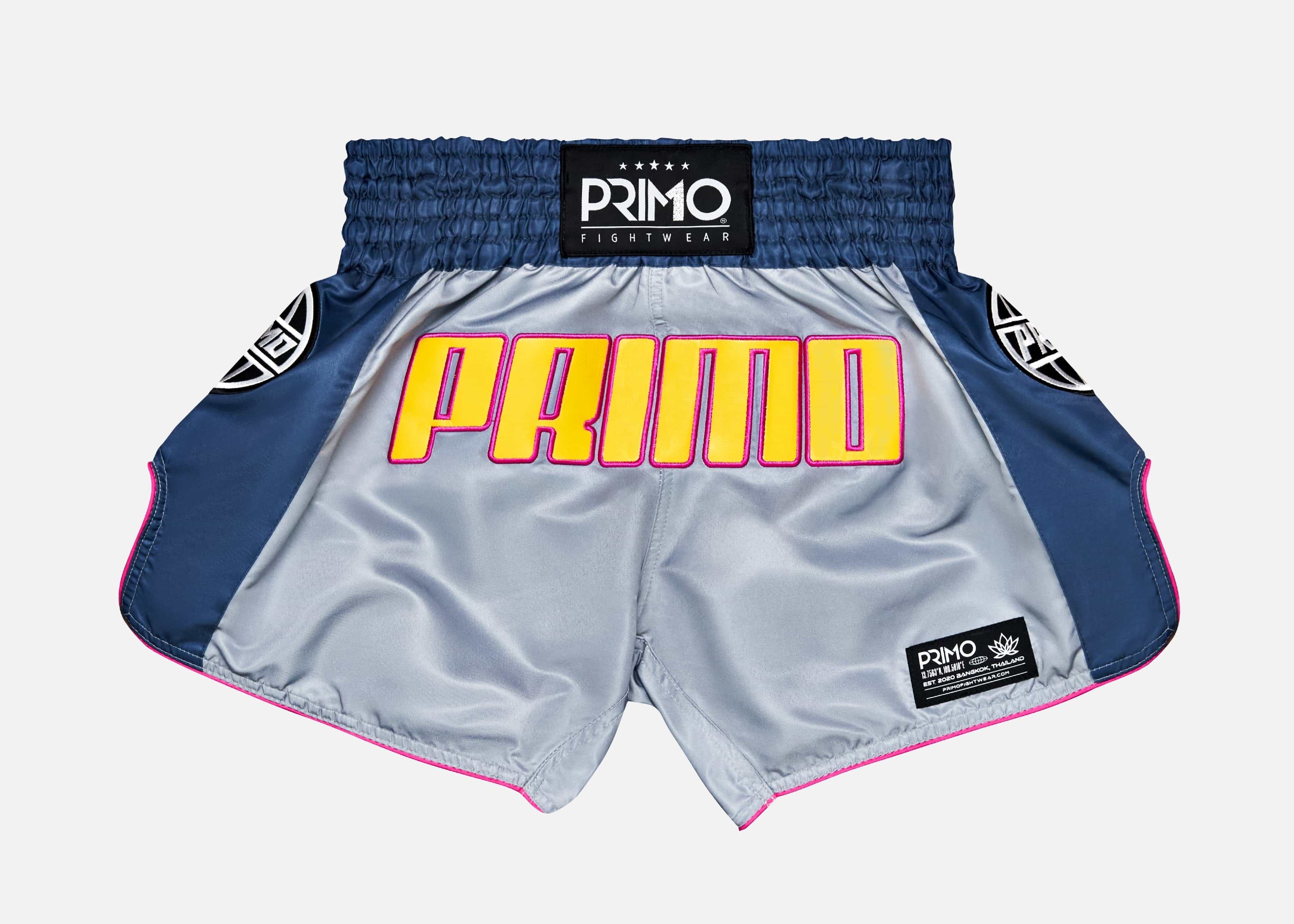 Primo Fight Wear Official Muay Thai Shorts Muay Thai Shorts - Trinity Series - Grey