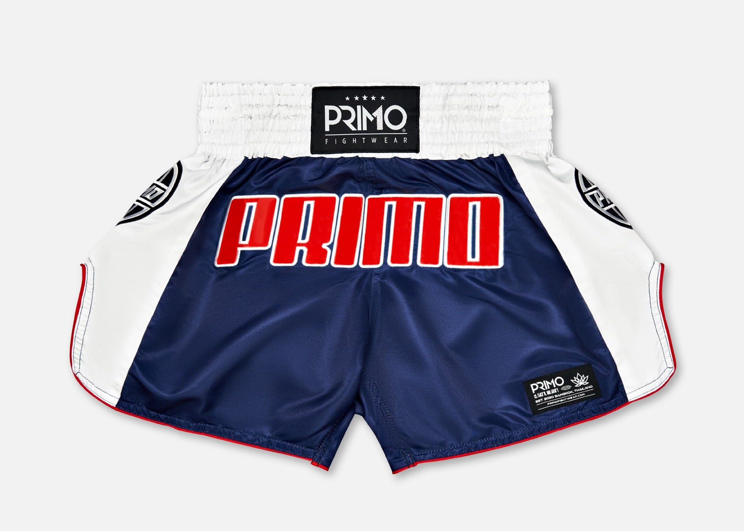 Primo Fight Wear Official Muay Thai Shorts Muay Thai Shorts - Trinity Series - Navy