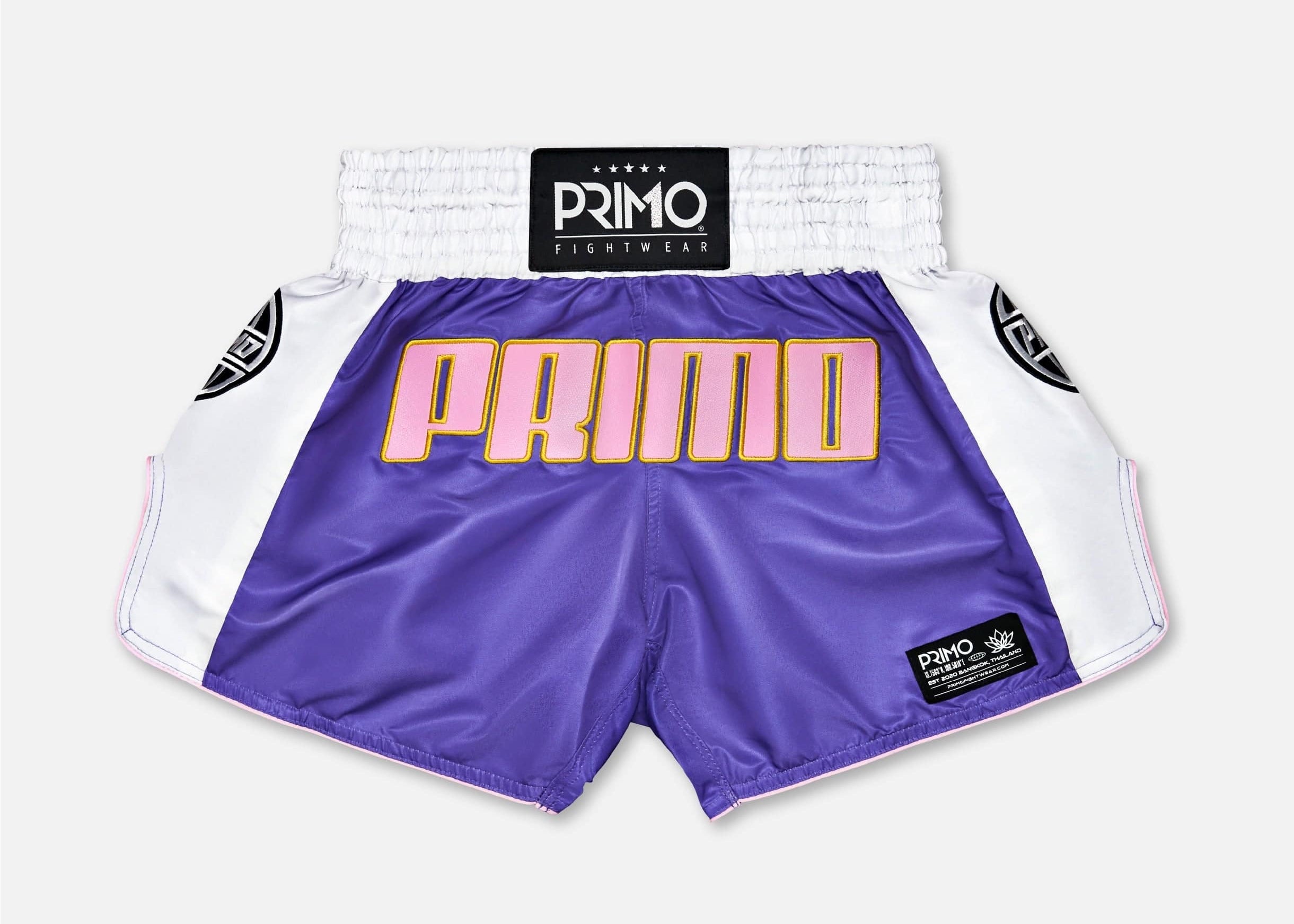 Primo Fight Wear Official Muay Thai Shorts Muay Thai Shorts - Trinity Series - Purple