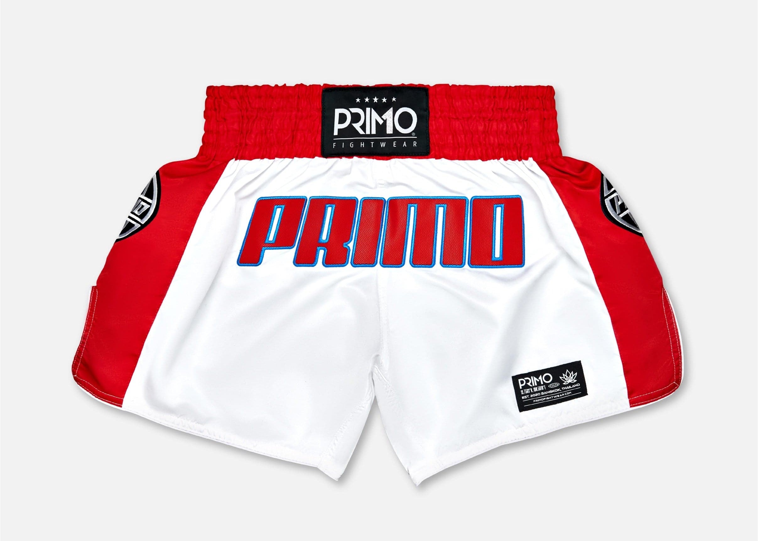 Primo Fight Wear Official Muay Thai Shorts Muay Thai Shorts - Trinity Series - Red