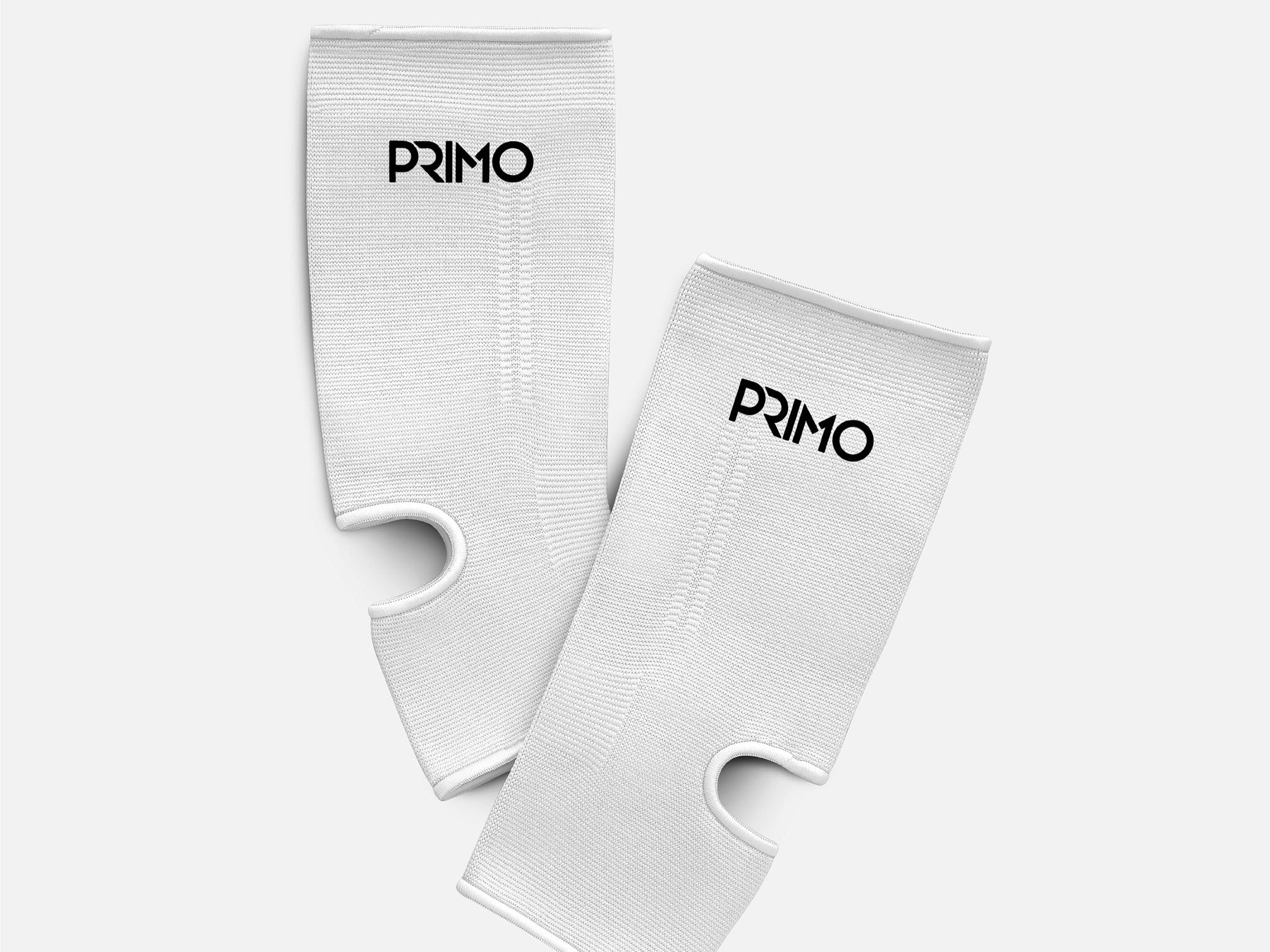 Primo Fight Wear Official Ankle Guard Primo Monochrome Ankleguards - White